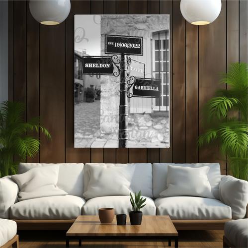  - Family Street Names Canvas