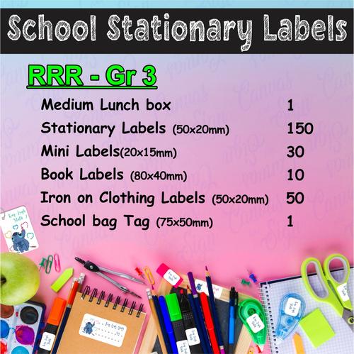  - Preschool RRR – Gr3