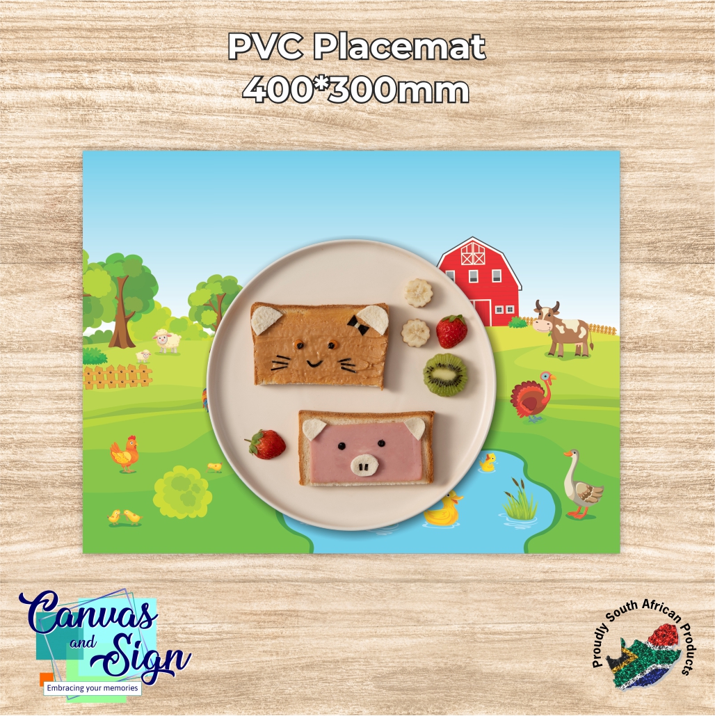  - Placemat 400 x 300 - Farm Animals